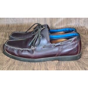 Timberland Men's Piper Cove A19ZR 2 Eye Casual Boat Shoe Brown Leather Size 13